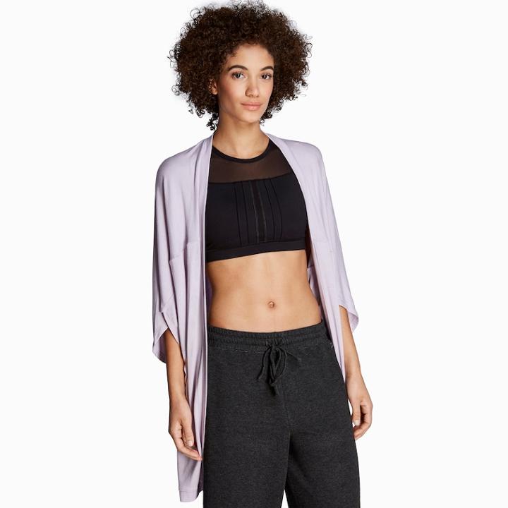 Women's Danskin Oversized Cover-up Cardigan, Size: Large, Drk Purple