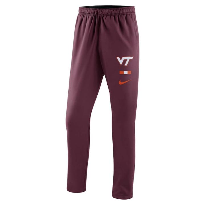 Men's Nike Virginia Tech Hokies Therma-fit Pants, Size: Xxl, Red