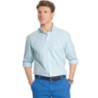 Big & Tall Izod Essential Classic-fit Tattersall Plaid Poplin Button-down Shirt, Men's, Size: 3xl Tall, Blue Other