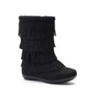 Jumping Beans&reg; Shaw Toddler Girls' Fringe Boots, Size: 9 T, Black