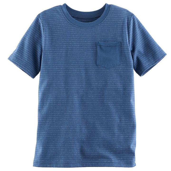 Boys 4-10 Jumping Beans&reg; Pocket Faded Tee, Size: 7x, Dark Blue