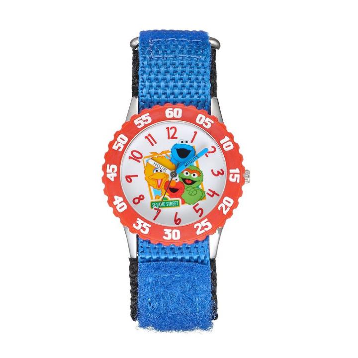 Sesame Street Kids' Time Teacher Watch, Men's, Blue