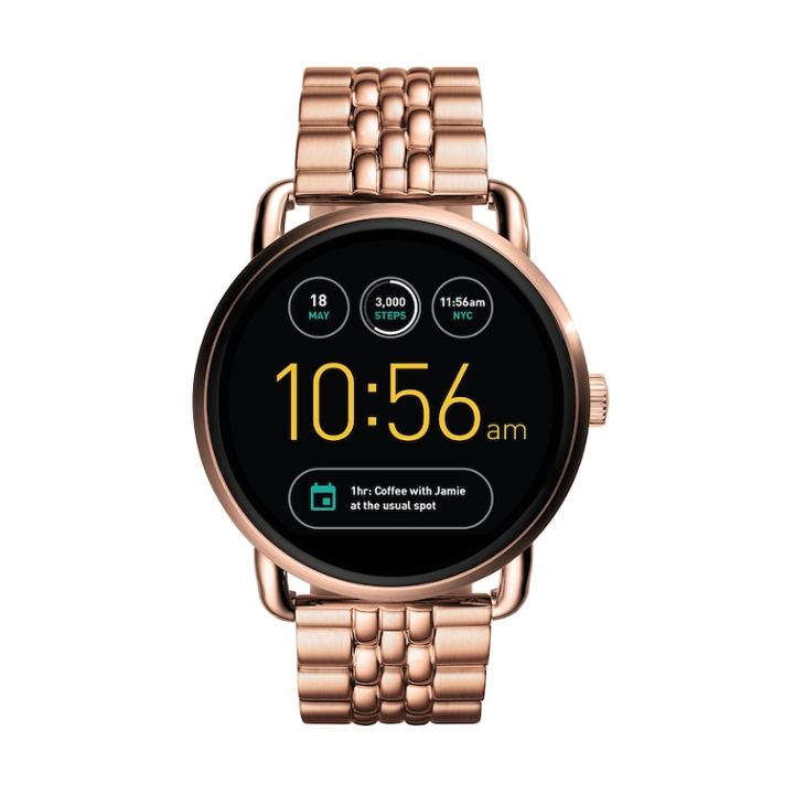 Fossil Q Wander Gen 2 Women's Stainless Steel Smart Watch - Ftw2112, Size: Large, Pink