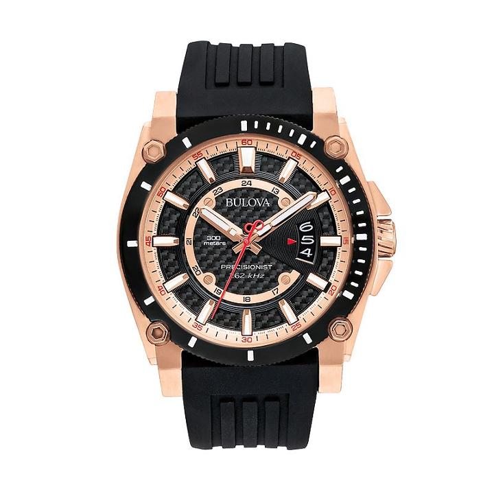Bulova Men's Precisionist Watch - 98b152, Black