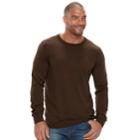 Big & Tall Sonoma Goods For Life&trade; Classic-fit Coolmax Crewneck Sweater, Men's, Size: 3xb, Dark Brown