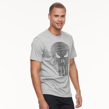Men's Marvel Hero Elite Series Punisher Tee, Size: Xxl, Silver