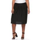 Plus Size Apt. 9&reg; Accordion-pleat Skirt, Women's, Size: 18 W, Black