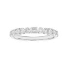 14k White Gold 1/3 Carat T.w. Diamond Stack Ring, Women's, Size: 8