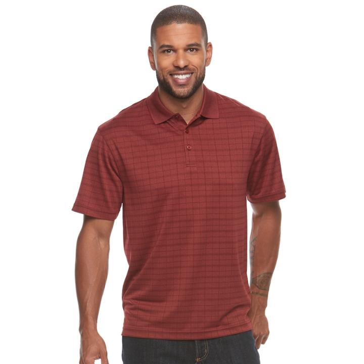 Men's Haggar&reg; Cool 18&reg; Classic-fit Performance Polo, Size: Small, Brt Pink