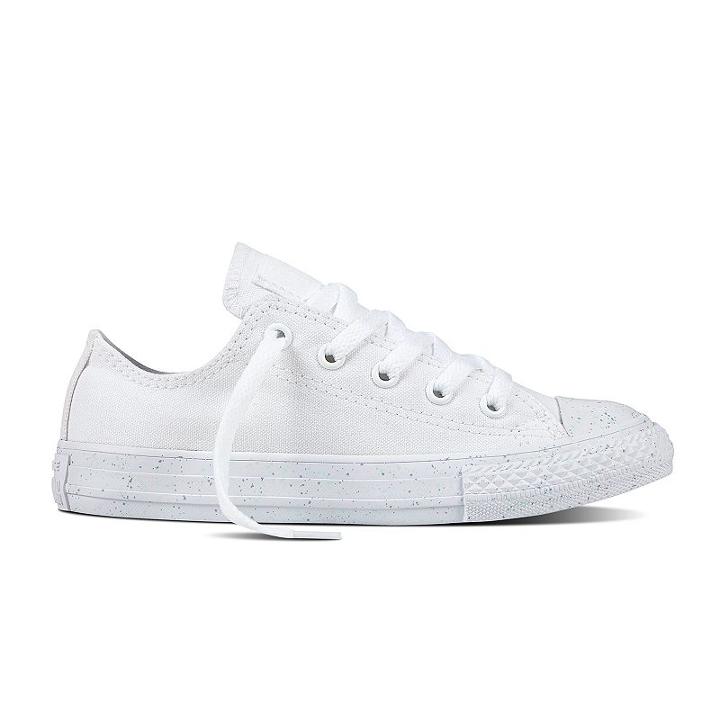 Girls' Converse Chuck Taylor All Star Speckled Sneakers, Size: 13, White