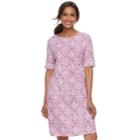 Women's Croft & Barrow&reg; Print Shift Dress, Size: Medium, Light Pink