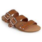 Journee Collection Darby Women's Sandals, Girl's, Size: 8, Brown