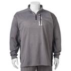 Big & Tall Russell Colorblock Quarter-zip Pullover, Men's, Size: Xl Tall, Dark Grey