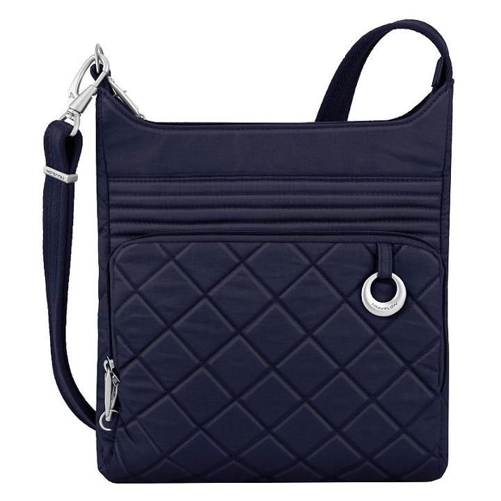 Travelon Anti-theft Boho North-south Crossbody Bag, Women's, Blue (navy)