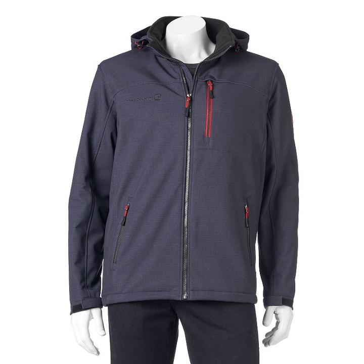 Men's Free Country Softshell Jacket, Size: Medium, Grey (charcoal)