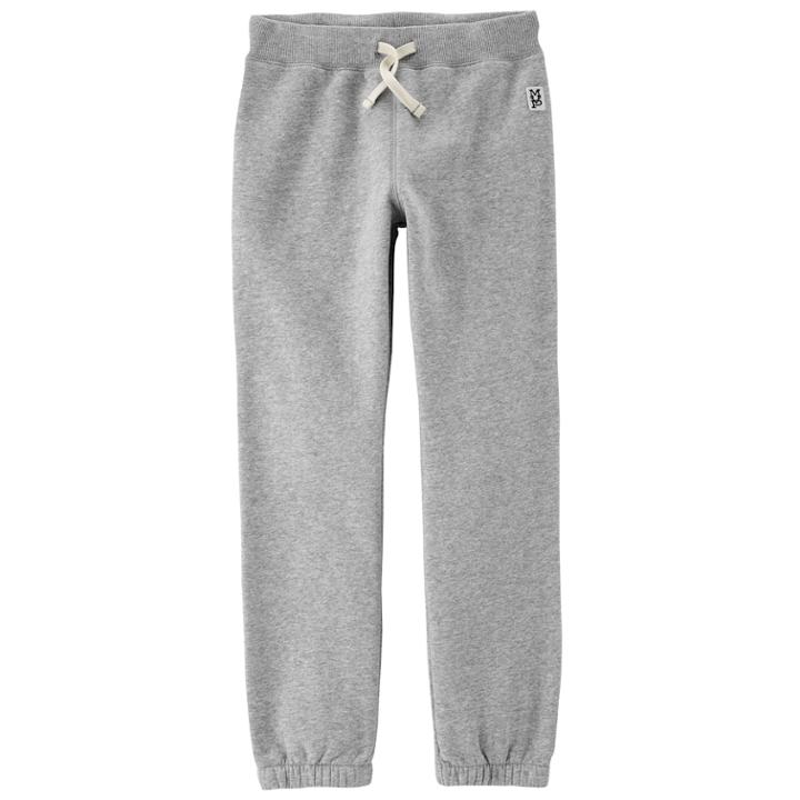 Boys 4-12 Carter's Fleece Pants, Size: 10/12, Light Grey