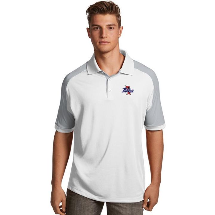 Men's Antigua Tulsa Golden Hurricane Century Polo, Size: Xxl, White