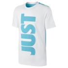 Men's Nike Colorblock Just Do It Tee, Size: Large, White