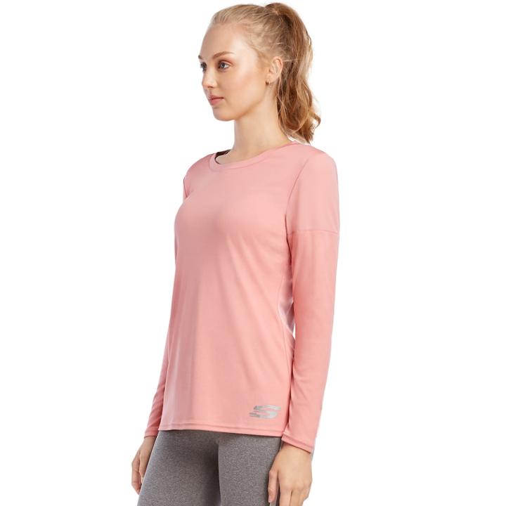Women's Skechers Audilicious Long Sleeve Tee, Size: Medium, Purple