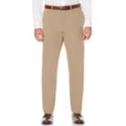 Men's Savane Active Flex 4-way Stretch Flat Front Dress Pant, Size: 40x30, Beig/green (beig/khaki)