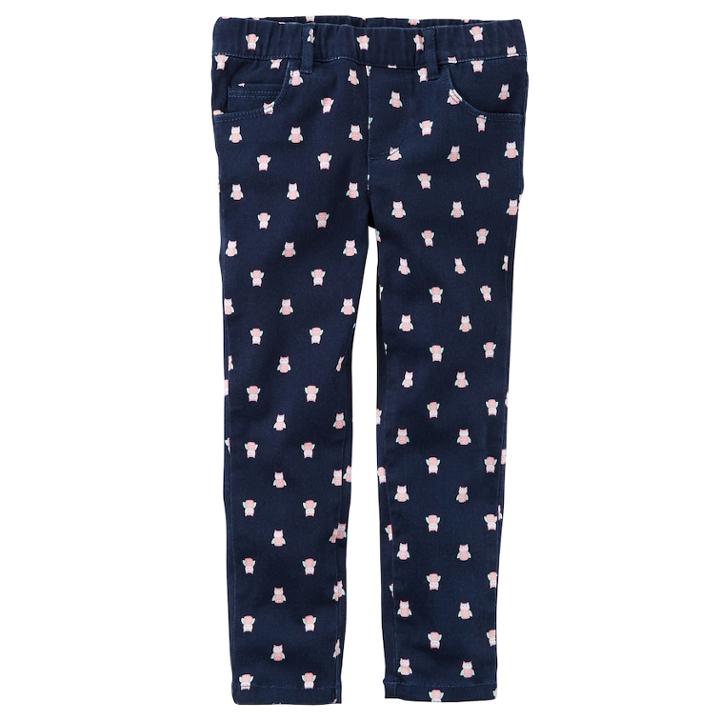 Girls 4-8 Carter's Printed Pants, Size: 6x, Blue (navy)