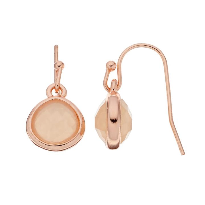Lc Lauren Conrad Pink Nickel Free Teardrop Earrings, Women's