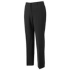 Women's Napa Valley Comfort Waist Straight-leg Pants, Size: 8 - Regular, Black