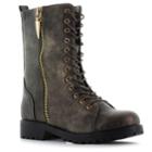 Seven7 Mr. Zipper Women's Combat Boots, Size: 9, Med Brown