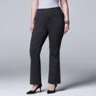 Plus Size Simply Vera Vera Wang Bootcut Ponte Pants, Women's, Size: 3xl, Light Grey