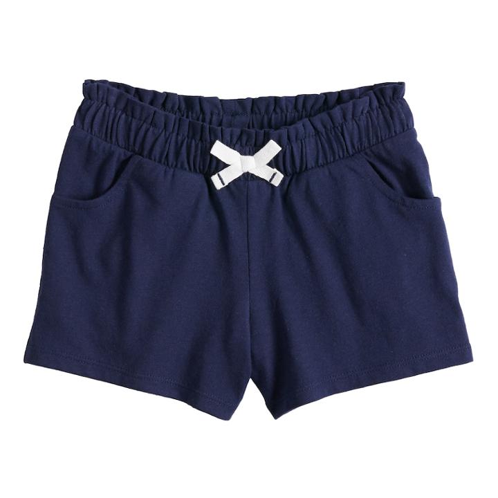 Girls 4-10 Jumping Beans&reg; Paper Bag Waist Shorts, Size: 6, Blue