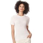 Women's Chaps Ribbed Crewneck Sweater, Size: Small, Pink