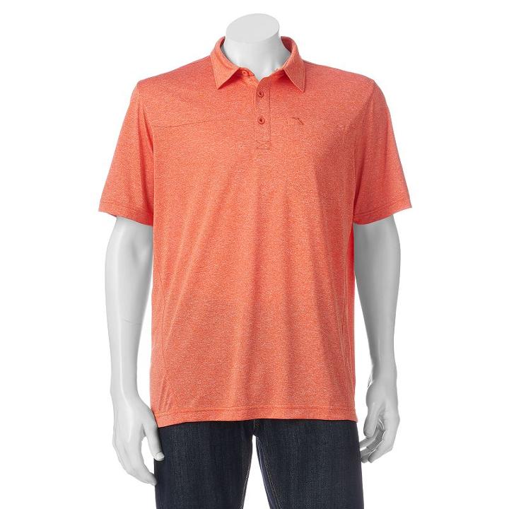 Men's Hemisphere Modern-fit Performance Polo, Size: Medium, Brt Orange
