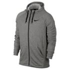 Men's Nike Dri-fit Full-zip Fleece Hoodie, Size: Large, Grey Other