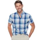 Men's Sonoma Goods For Life&trade; Slim-fit Poplin Button-down Shirt, Size: Xxl, Med Grey