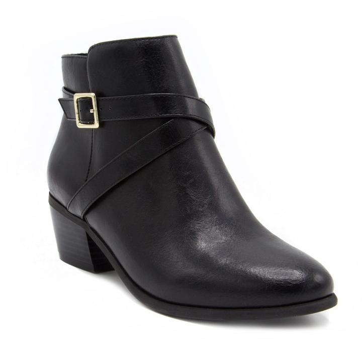 London Fog Halifax Women's Ankle Boots, Size: Medium (6), Black