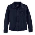 Boys 4-7x Sonoma Goods For Life&trade; Pique Button Down Shirt, Size: 7, Blue (navy)