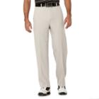 Big & Tall Grand Slam Performance Easy-care Flat-front Golf Pants, Men's, Size: 48x32, Light Grey