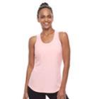 Women's Petite Tek Gear&reg; Racer Back Tank, Size: Xl Petite, Med Pink