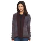 Women's Woolrich Roundtrip Boucle Open-front Cardigan, Size: Xl, Med Purple