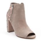 Candie's&reg; Limo Women's Peep Toe Ankle Boots, Size: Medium (7.5), Lt Beige
