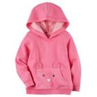 Girls 4-8 Carter's Pink 1-pocket Hoodie, Size: 7