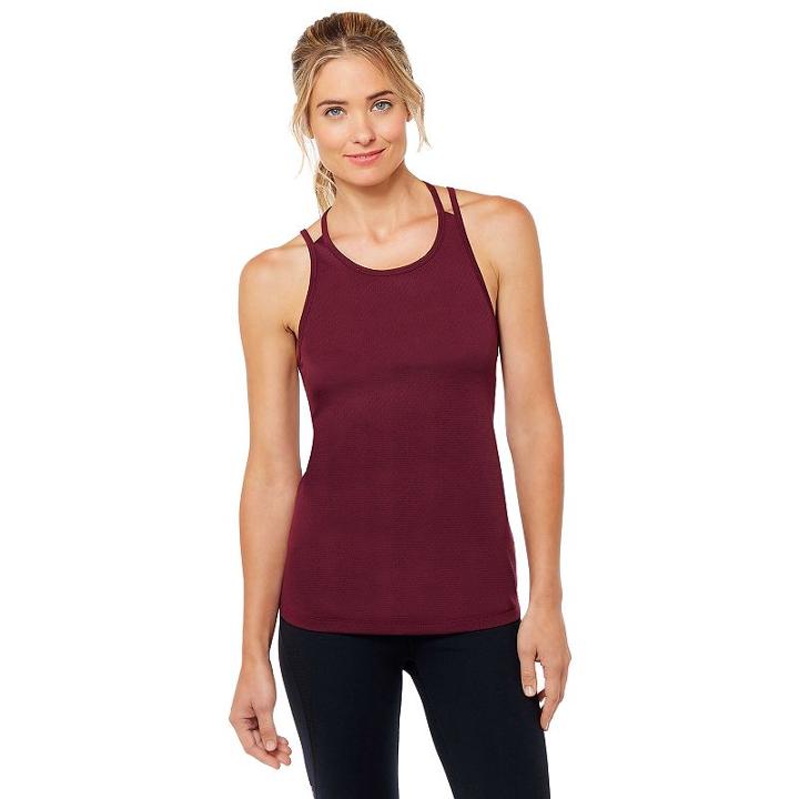 Women's Shape Active Summit Workout Tank, Size: Large, Drk Purple