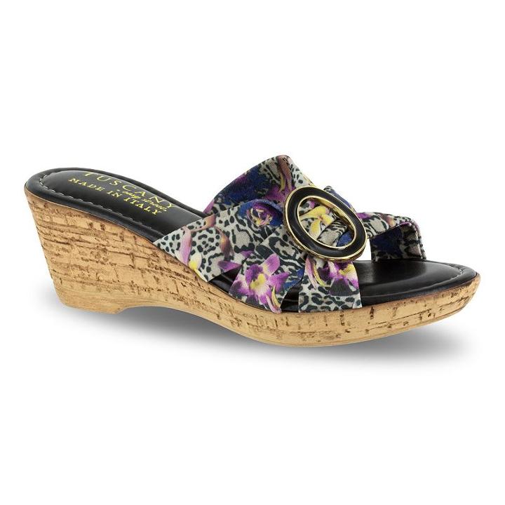 Tuscany By Easy Street Conca Women's Wedge Sandals, Size: Medium (9.5), Ovrfl Oth