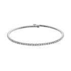 Duchess Of Dazzle Crystal Silver Tone Bangle Bracelet, Women's, White