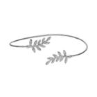 Lc Lauren Conrad Pave Leaf Cuff Bracelet, Women's, Silver