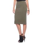 Women's Apt. 9&reg; Tummy Control Pull-on Pencil Skirt, Size: Xl, Green