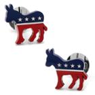 Democratic Donkey Cuff Links, Men's, Multicolor