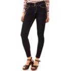Juniors' Wallflower Luscious Curvy Skinny Jeans, Teens, Size: 0, Light Grey