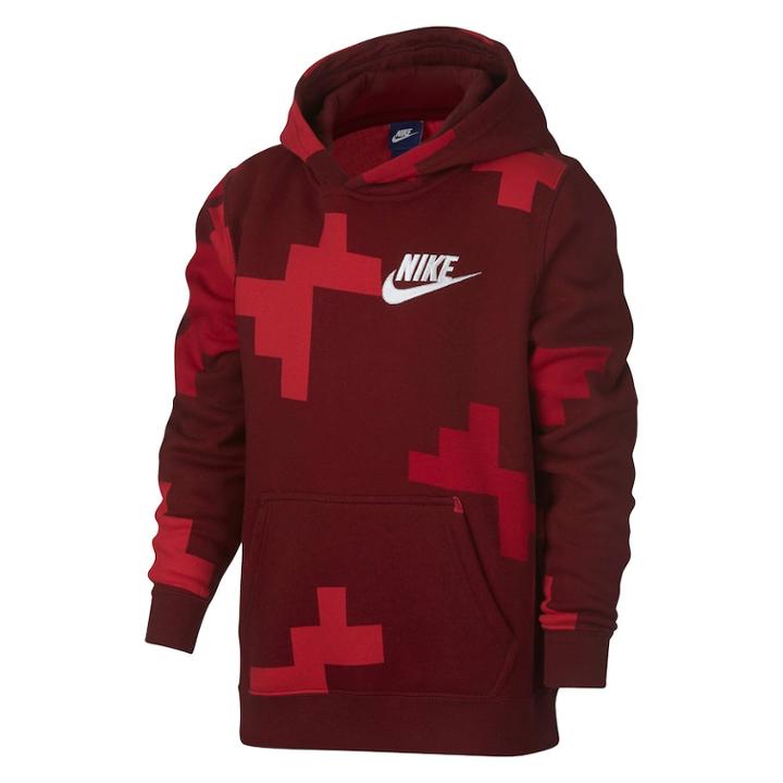 Boys 8-20 Nike Geo Pull-over Hoodie, Size: Xl, Dark Pink