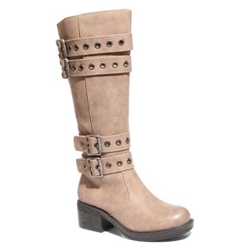 Two Lips Too Too Janice Women's Knee High Boots, Size: Medium (9), Dark Beige